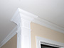 Carpentry: Decorative column and crown molding